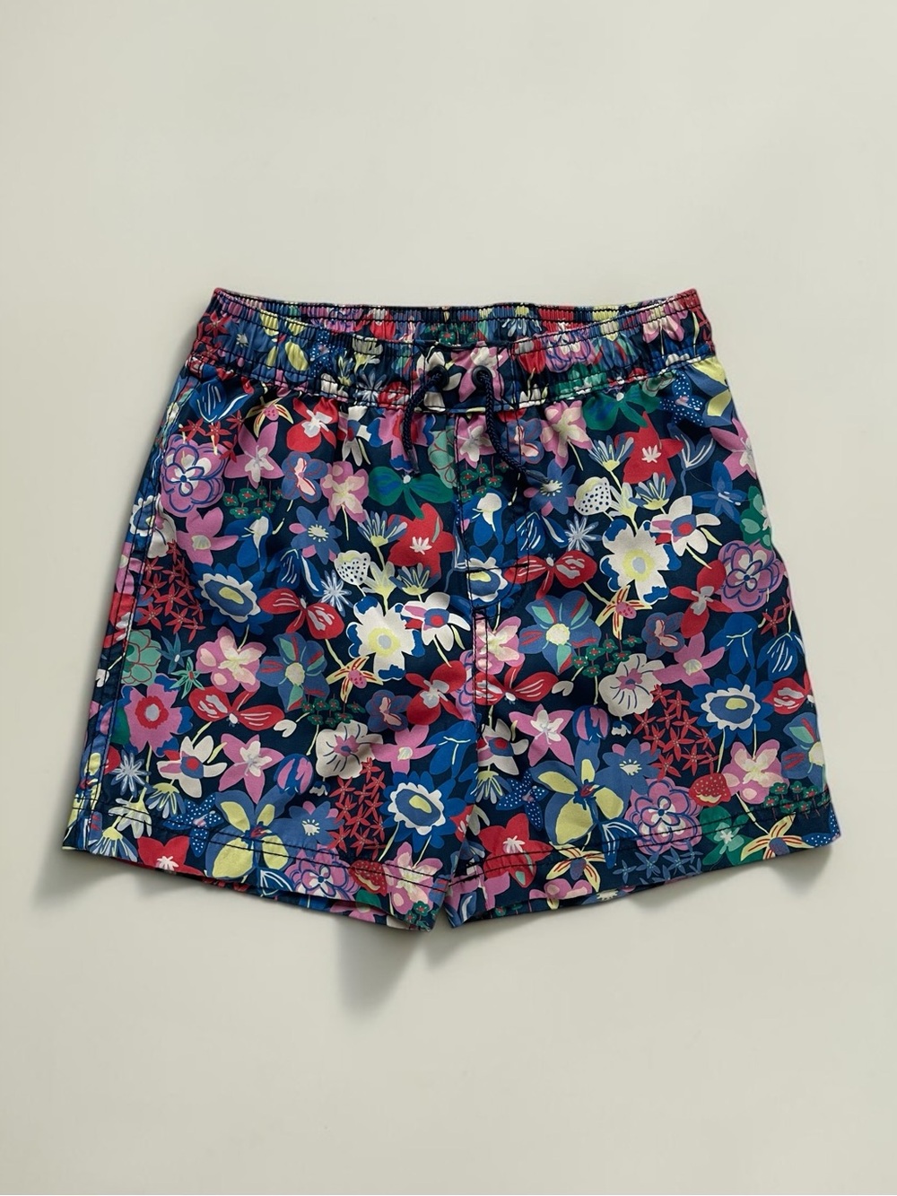 TEA COLLECTION EUC Colorful Floral Mesh Lined Swim Trunks